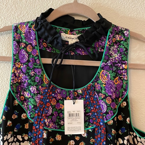 Coach Dresses & Skirts - Coach 1941 Appliqué Collage Silk Dress